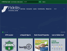 Tablet Screenshot of fidelitybanker.com